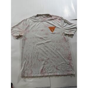 Mens Size Small Tye Dye GUESS Los Angeles T Shirt With Measurements